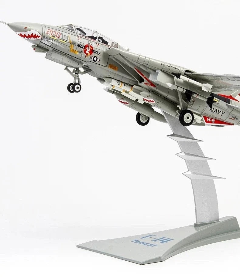 1/72 F-14A Tomcat VF-111 Miss Molly Alloy Plastic Model Kit DIY Assembly Display 07FC0E-D4 - KOEEK