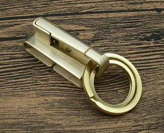 Solid Brass Belt Clip Belt Key Holder Keychains Keyrings, Fits Belt Width - 40mm 07FC0E-D4 - KOEEK