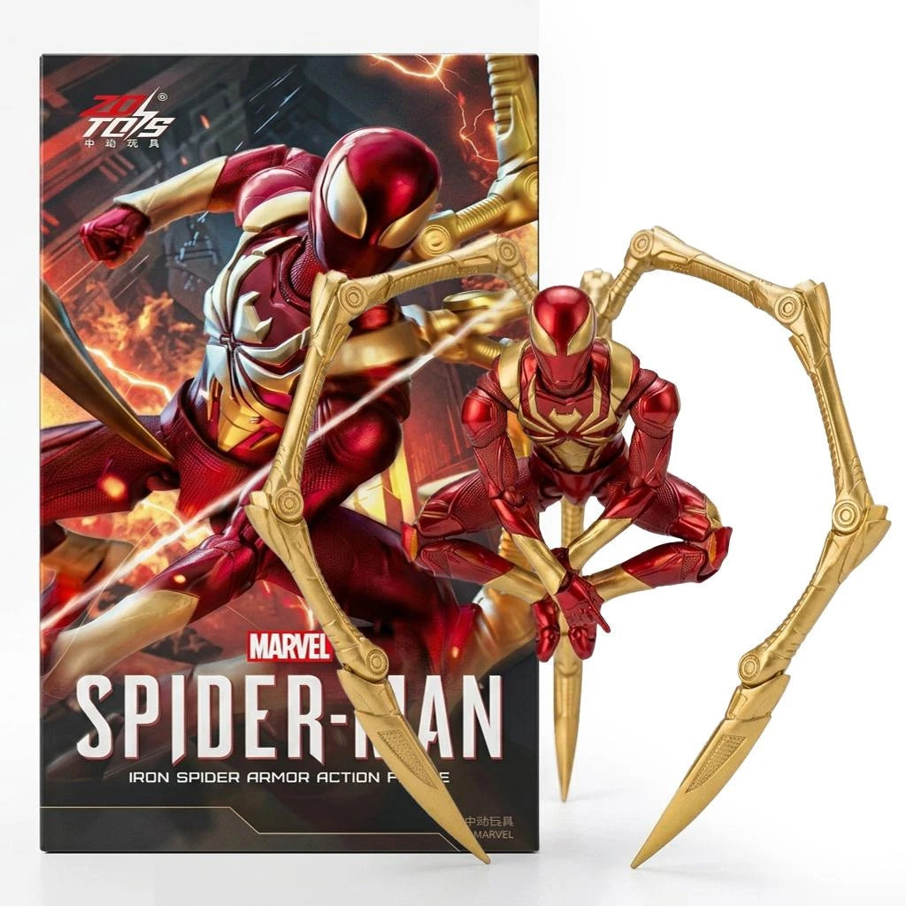 ZD Toys Marvel Spider-Man 7 Inch Iron Spider Armor 1/10 Scale Action Figure 07FC0E-D4 - KOEEK