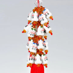 Ceramic  Cat Car Hanging Ornament Rearview Mirror Car Interior Accessory 07FC0E-D4 - KOEEK