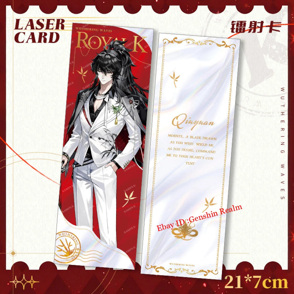 4Pcs/Set Anime Wuthering Waves Limited Edition Card Decor Collection Gift 07FC0E-D4 - KOEEK