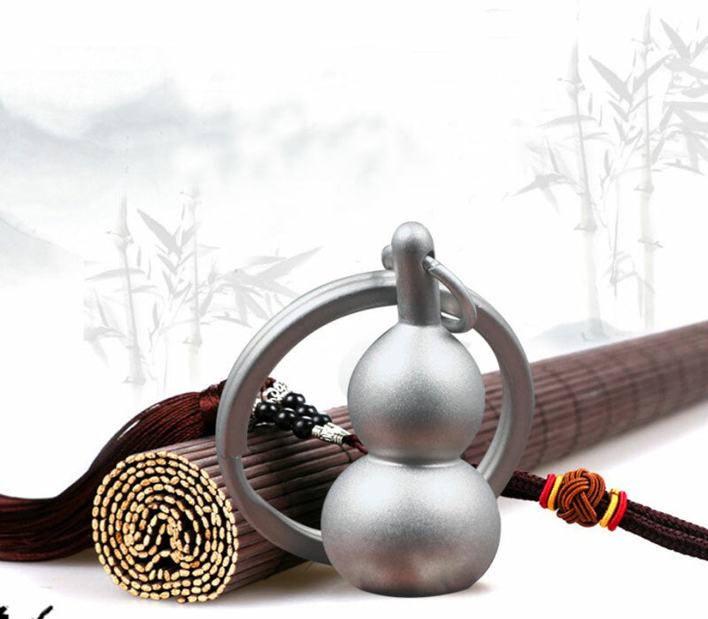 EDC Titanium Gourd Keychain Pendant DIY Necklace Zipper Head Car Decoration Tool 07FC0E-D4 - KOEEK