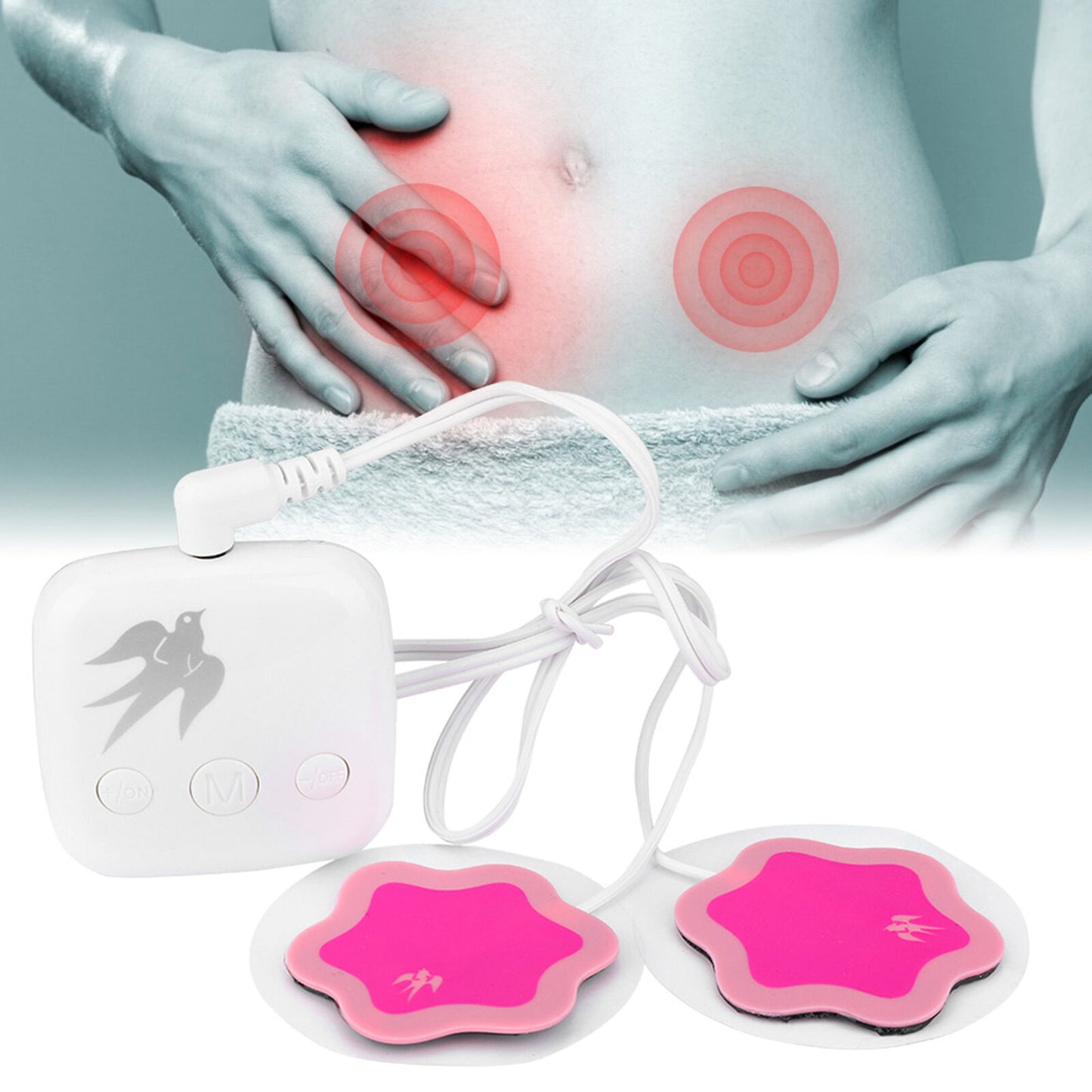 new Women Period Pain Massager Device Dysmenorrhea Pain Relief Menstrual HGF koeek - KOEEK