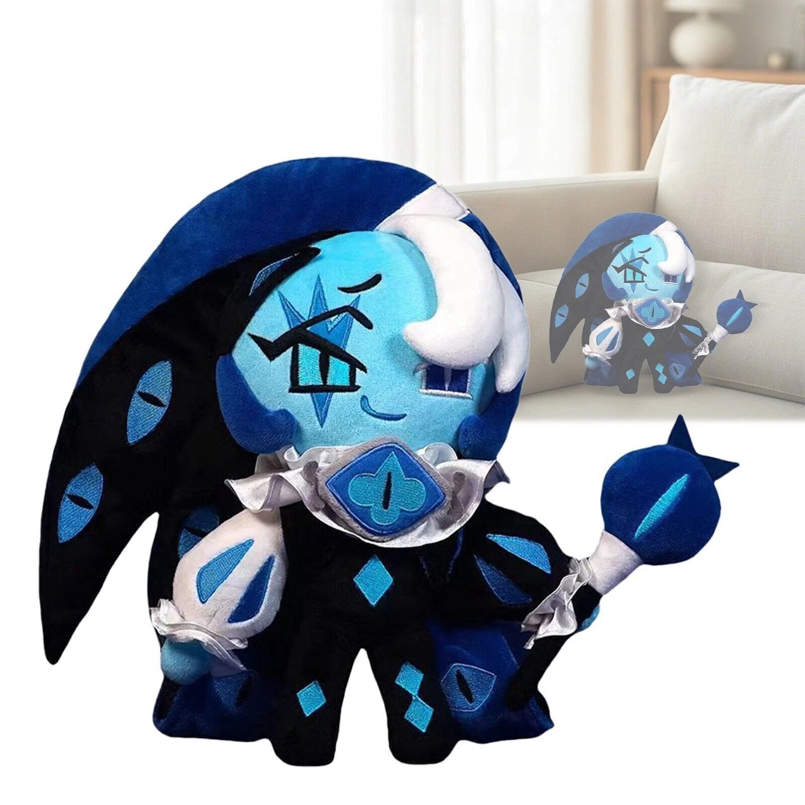 Shadow Milk Cookie Figure Plush Doll 9.84'' Cookie Run: Kingdom Game Collection 07FC0E-D4 - KOEEK