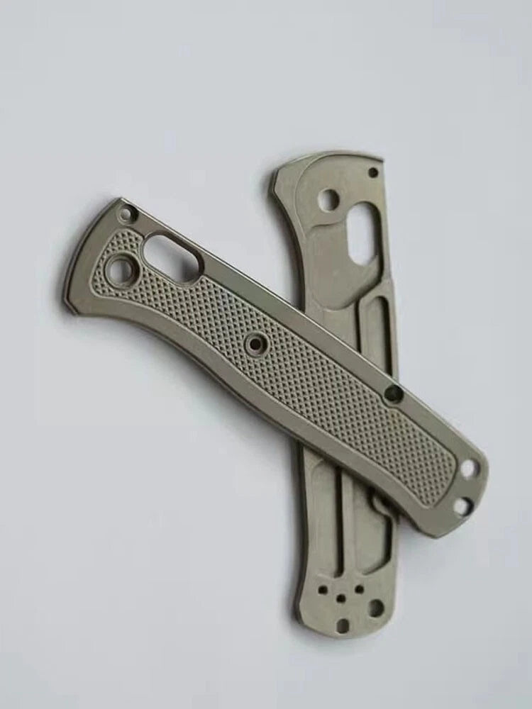 1 Pair Custom Made  TC21 Titanium Alloy Handle Scales for Benchmade Bugout 535 07FC0E-D4 - KOEEK