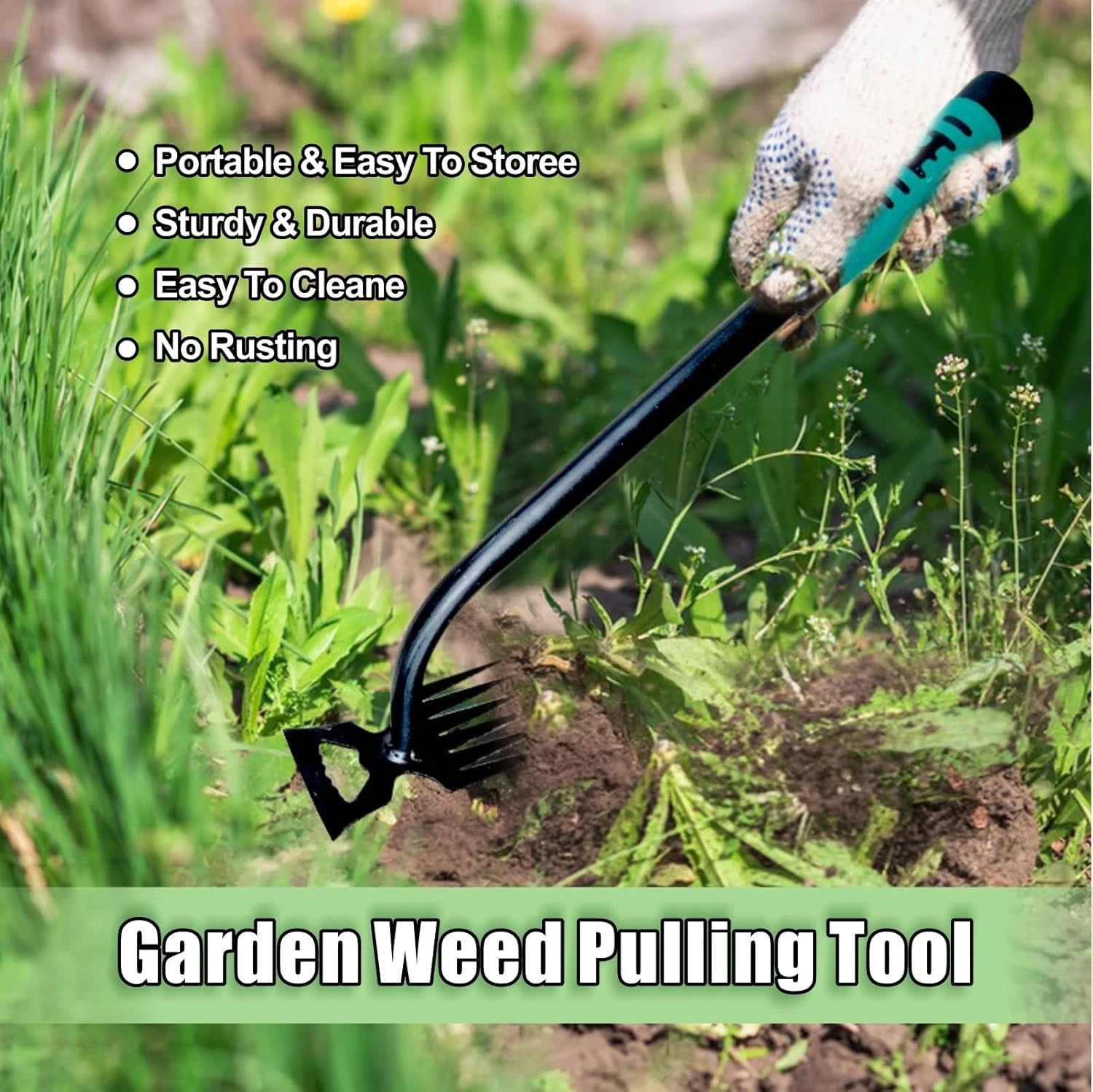 Weed Puller Tool-2Pcs Gardening Hand Weeder Tools, Weeding Artifact Uprooting 07FC0E-D4 - KOEEK
