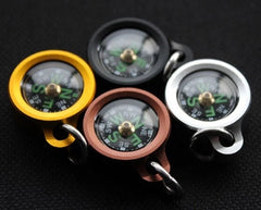 EDC 1 PC Mini Aluminum Alloy Polycarbonate Compass Camping Compass Pendant 07FC0E-D4 - KOEEK