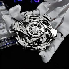 Novelty Stainless Steel EDC Hand Spinner Fun Fidget Spinner Fidget Toys Gift 07FC0E-D4 - KOEEK