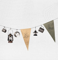 green Camp flag Vintage canvas flag camping equipment Camping and hanging flag 07FC0E-D4 - KOEEK