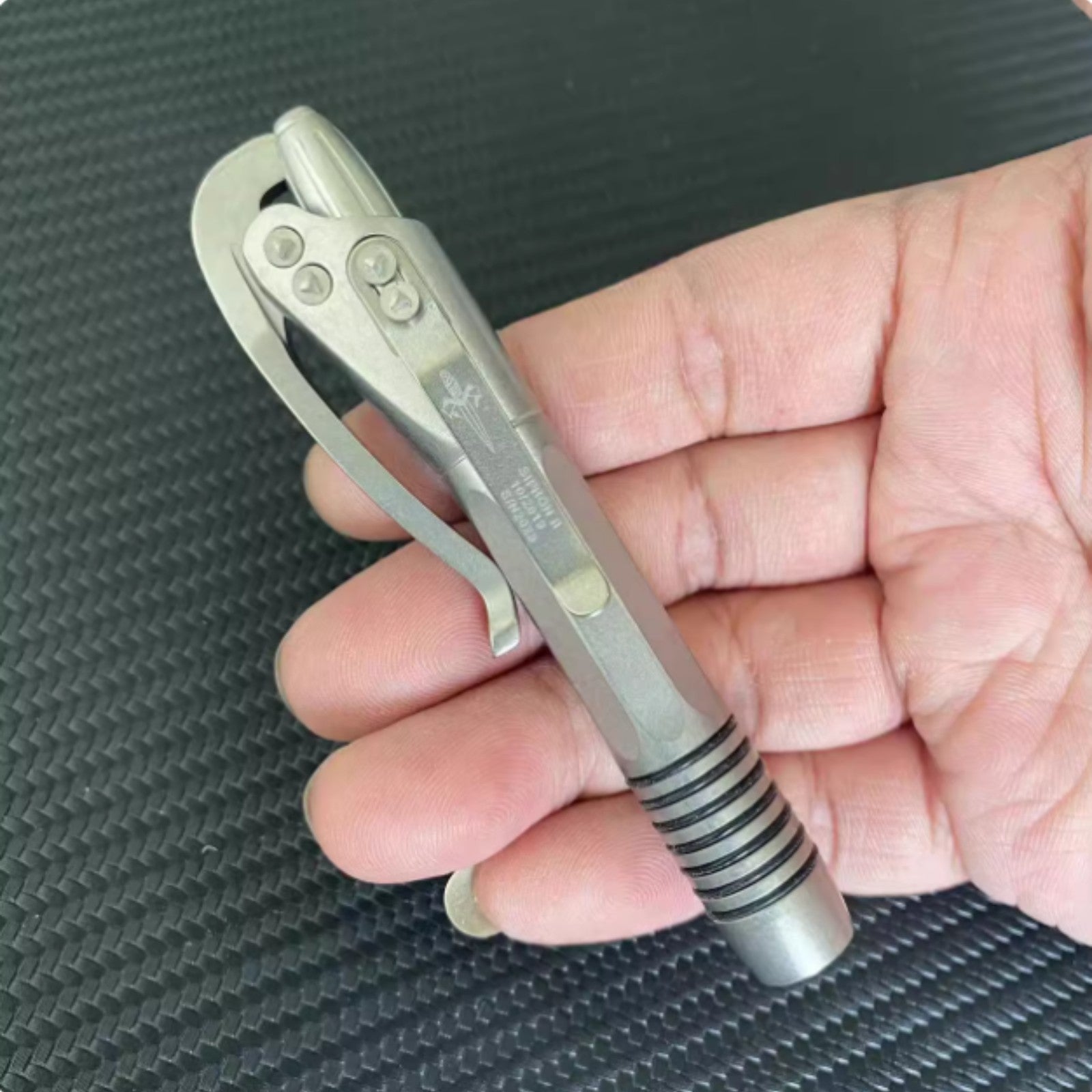 Titanium Alloy Signature Pen Technology Siphon Pen Outdoor Multi-functional Tool 07FC0E-D4 - KOEEK