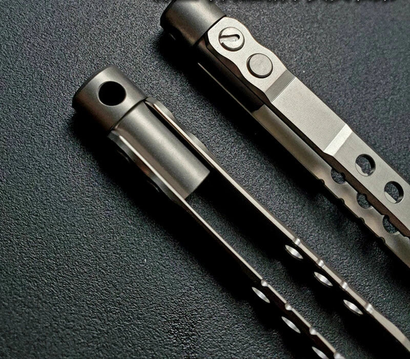 Titanium Alloy Tweezers Anti-static Corrosion Resistance Pocket Clamp EDC Tool 07FC0E-D4 - KOEEK