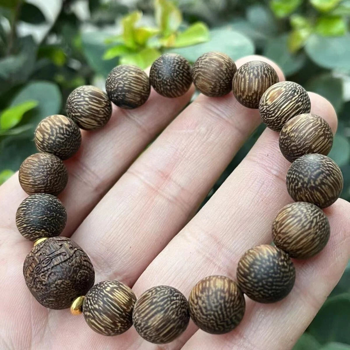 Grade A+ Natural Agarwood Fashion Prayer Beads Men Woman Gift  Bracelet 07FC0E-D4 - KOEEK