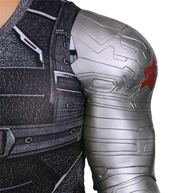 Captain America Winter Soldier Armor Arm Wear Soft PVC Cosplay Props Equipment 07FC0E-D4 - KOEEK