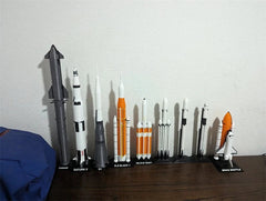 Saturn-5 Space Shuttle Starship SLS Block Spacecraft Model Painted Toys Gifts 07FC0E-D4 - KOEEK