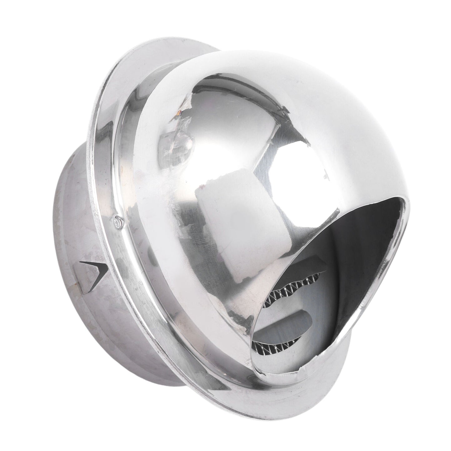 new 4in Stainless Steel Vent Hood Exterior Wind Cover Vent Cover Outlet Accessory koeek - KOEEK