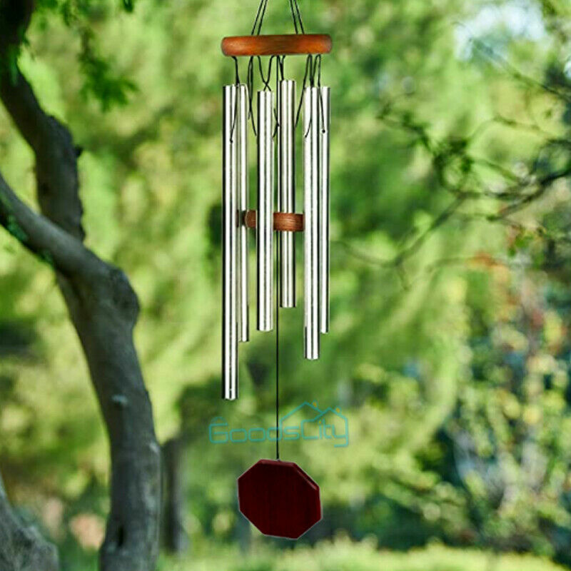 ny 31 tommer metal 6 rør Windchime Kapelklokker Vindklokker Udendørs Have Indretning af hjemmet