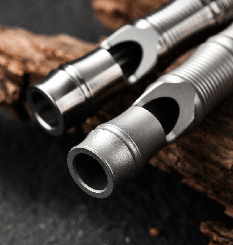 Mini Titanium Alloy Whistle Necklace Lanyard DIY EDC Survival Key chain EDC Tool 07FC0E-D4 - KOEEK