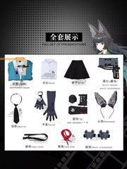 Zenless Zone Zero Hoshimi Miyabi Uniform Fullset Cosplay Costume Party Outfit 07FC0E-D4 - KOEEK