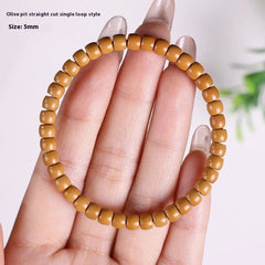 5mm Exquisitely Olivary Nucleus Straight Cut Bracelets Ornaments Hand Strings 07FC0E-D4 - KOEEK