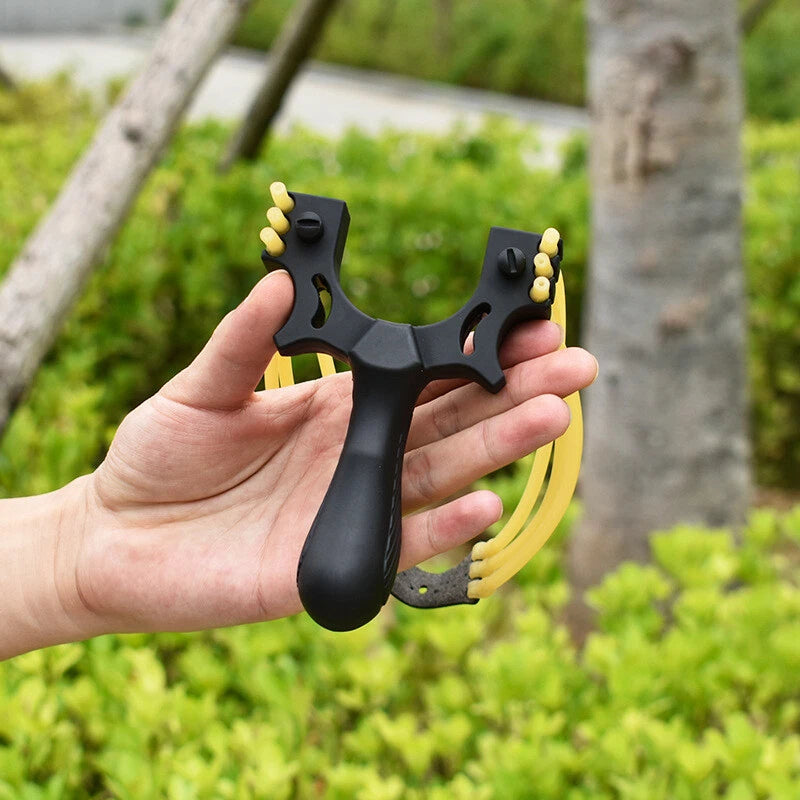 Resin Slingshot Hunting Slingbow Black Catapult Rubber Band Archery Bow Shooting 07FC0E-D4 - KOEEK
