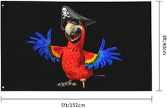 new Pirate Parrot Flag 3x5 Ft Outside Breeze Outdoor One Size, 07FC0E-D4 - KOEEK