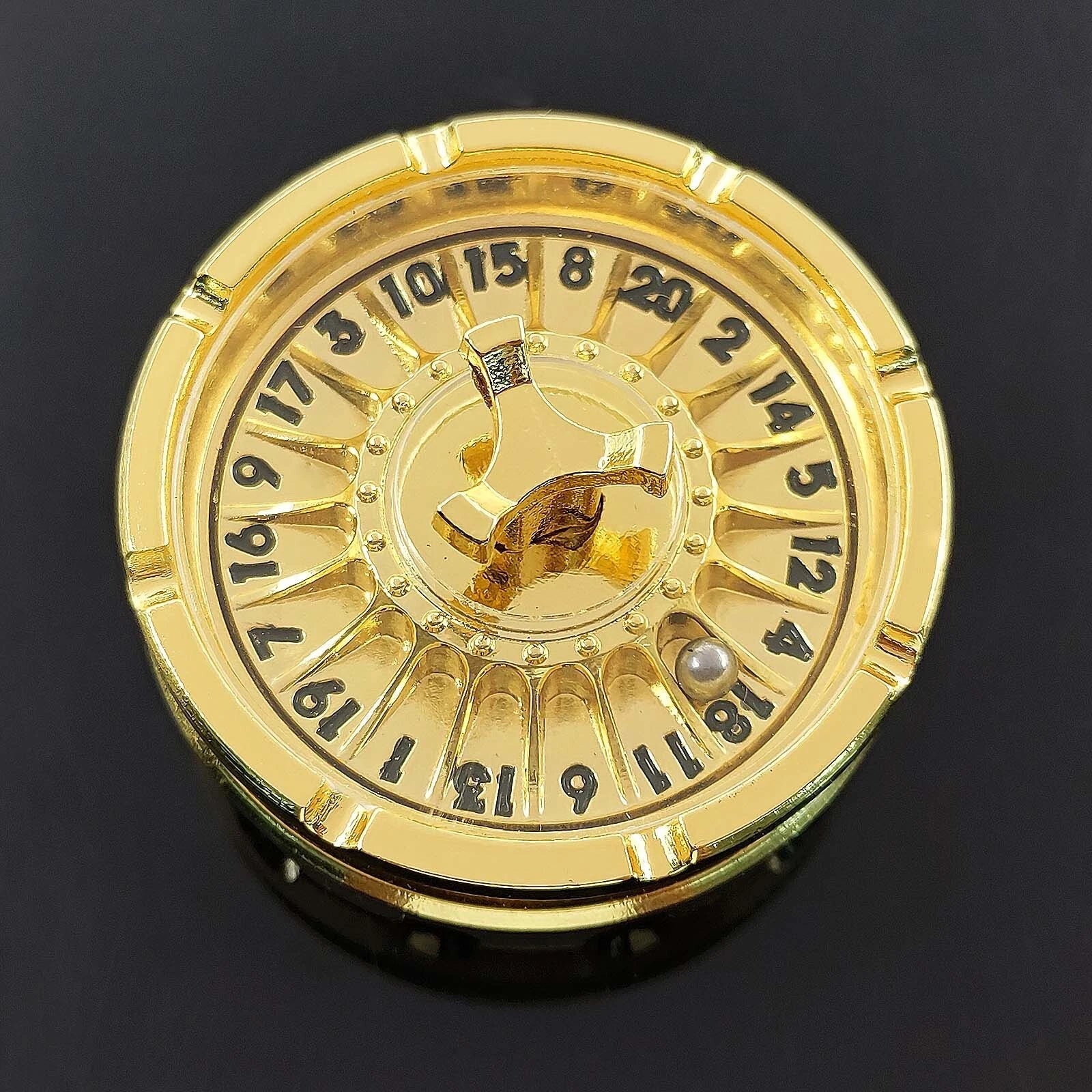 Metal DND Dice Roulette D20 Fingertip Gyro Spinner for Dungeons and Dragons RPG 07FC0E-D4 - KOEEK