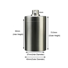 Stainless Steel Waterproof Tank EDC Survival Seal Container Pill Box Keychain 07FC0E-D4 - KOEEK