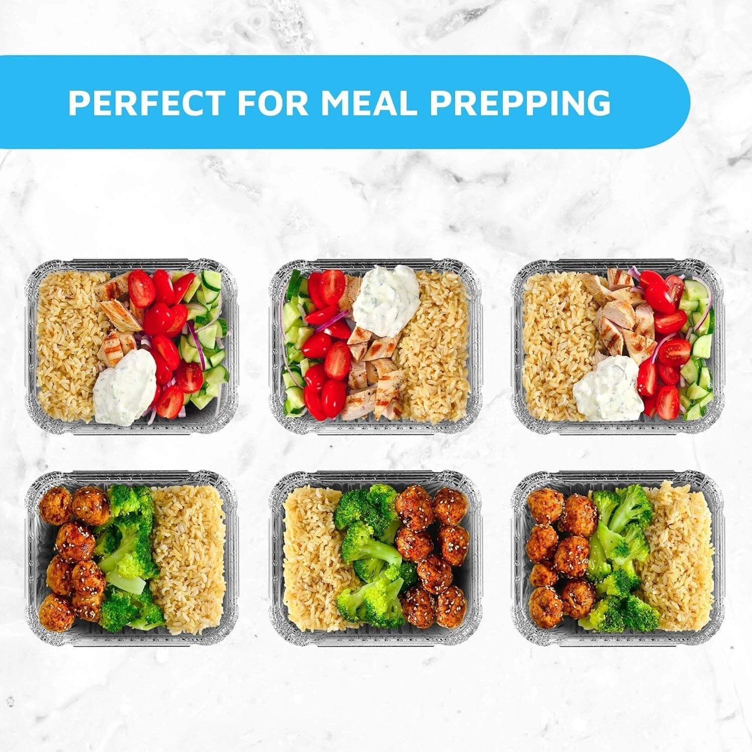 Disposable Takeout Pans Clear Lids | 1lb Capacity Aluminum Foil Food Containers 07FC0E-D4 - KOEEK