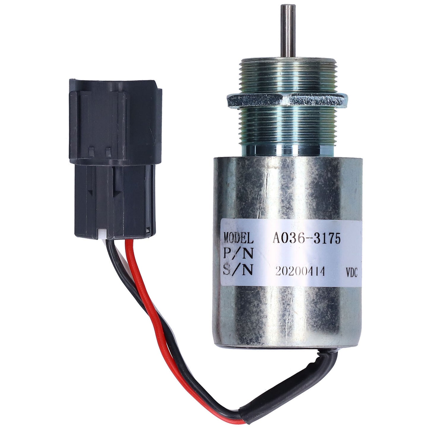 new 12V Solenoid Valve Fuel Shut Off Steel Excavator Parts A036‑3175 For koeek - KOEEK