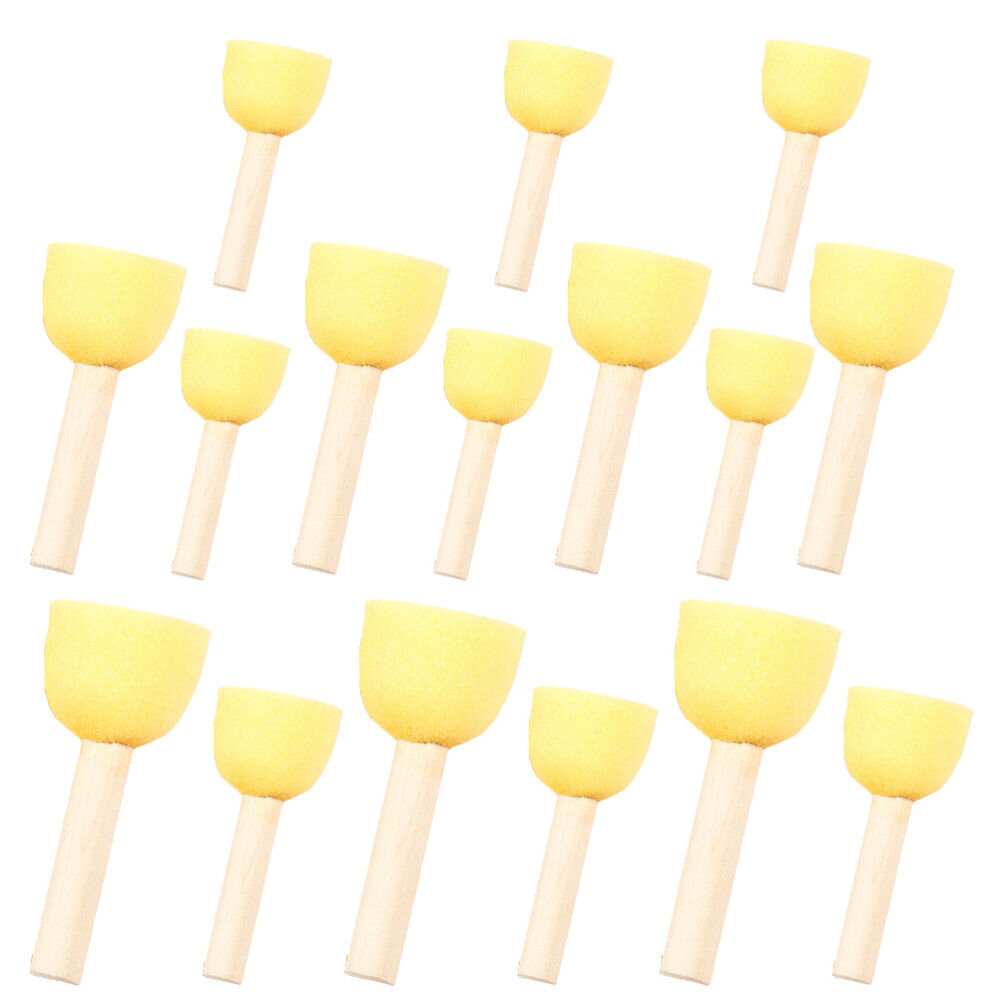 new  30 Pcs Sponge Painting Stamper Kids Brush Mushroom Head Sealers Set Child koeek - KOEEK