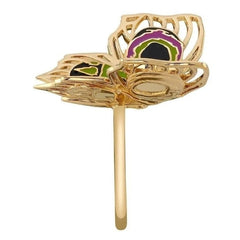 Arcane Jinx Butterfly Ring, League of Legends Adjustable Open Band Index Finger 07FC0E-D4 - KOEEK