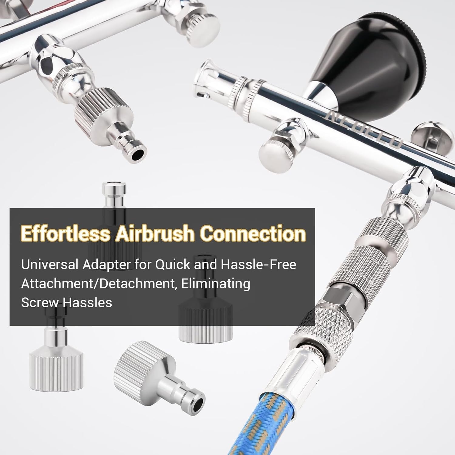 new NEOECO Airbrush Quick Disconnect Coupler Release Fitting & Plug, 6pcs Type 1 NEOECO - KOEEK
