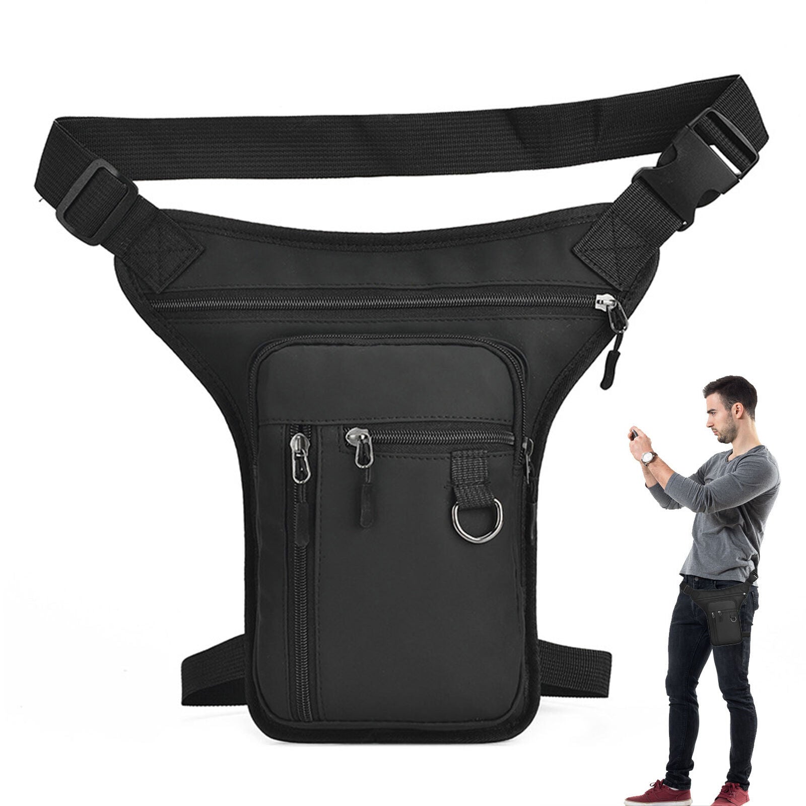 new Motorcycle Waist Leg Bag Waterproof Outdoor Bike Thigh Belt Fanny Pack Pouch koeek - KOEEK