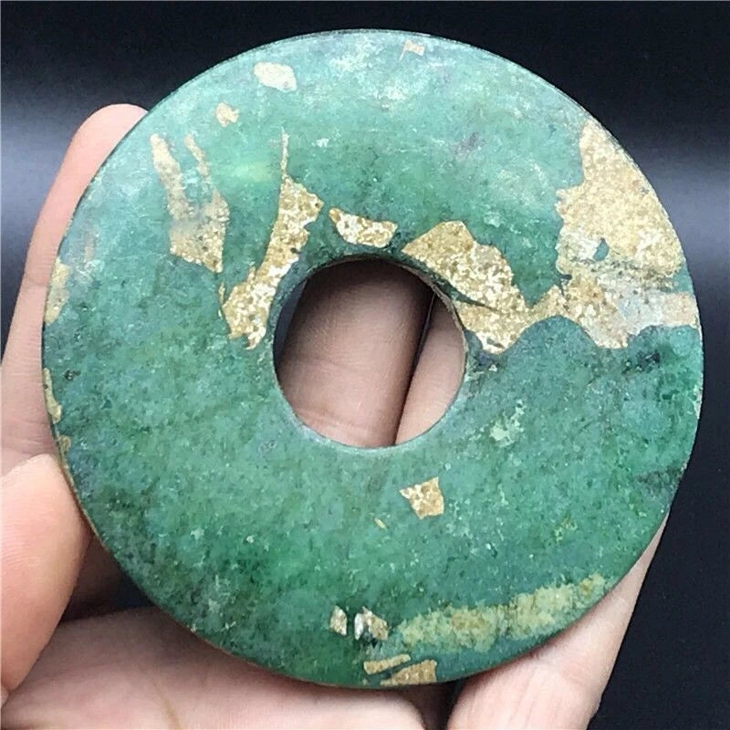 Xiuyu Jade Antique Pendant Amulet Hand-Carved Feng Shui  Vintage Charm 07FC0E-D4 - KOEEK