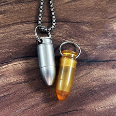 PEI Titanium Waterproof Pill Holder Case Organizer Container Keychain EDC Gift 07FC0E-D4 - KOEEK