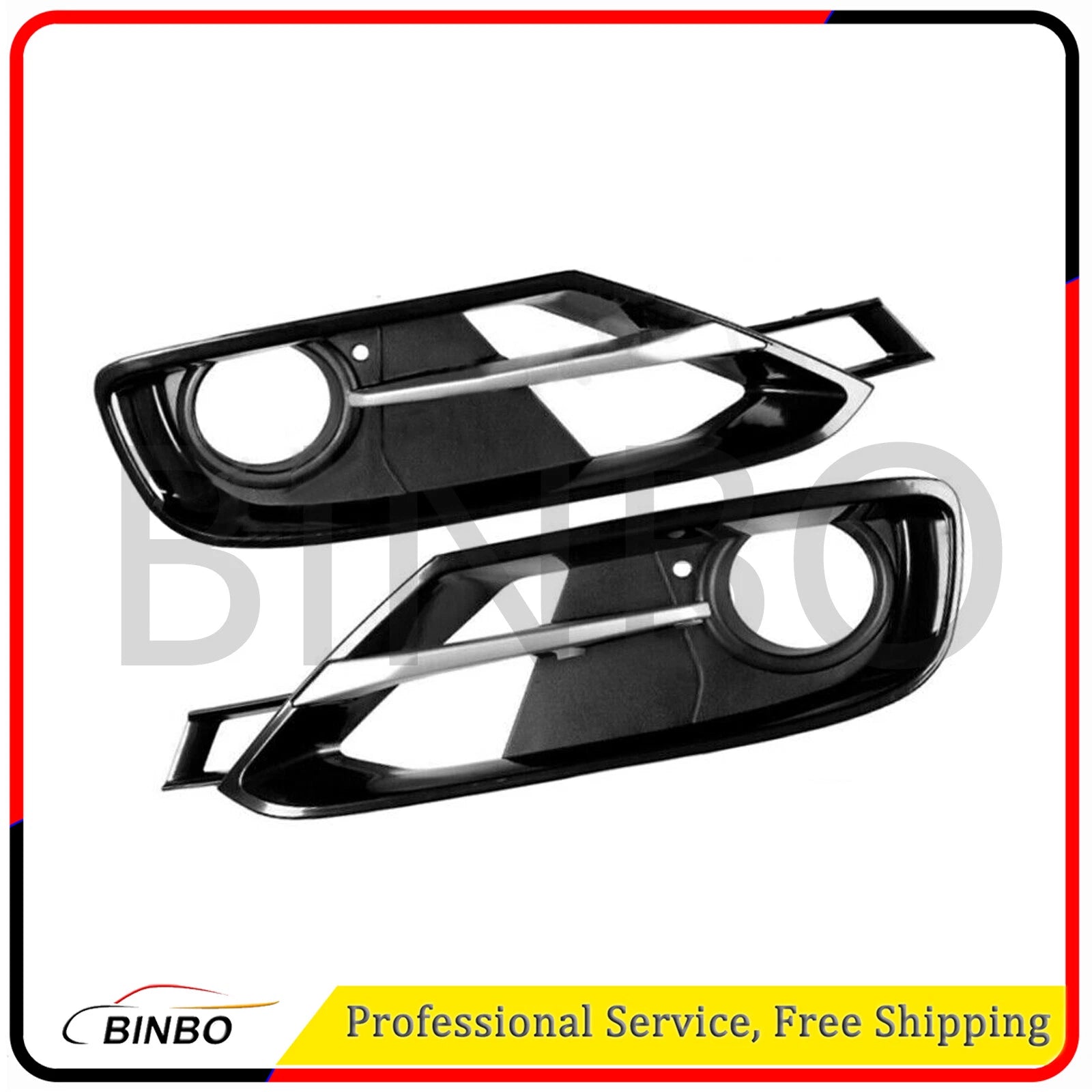 For 2012-2015 BMW 3' F30 F31 320/328 Front Bumper Fog Light Grille Cover Grill 07FC0E-D4 - KOEEK