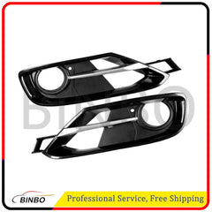 For 2012-2015 BMW 3' F30 F31 320/328 Front Bumper Fog Light Grille Cover Grill 07FC0E-D4 - KOEEK