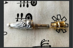Sterling Silver Brass Men Dragon Cigarette Holder with Removable Reusable Filter 07FC0E-D4 - KOEEK