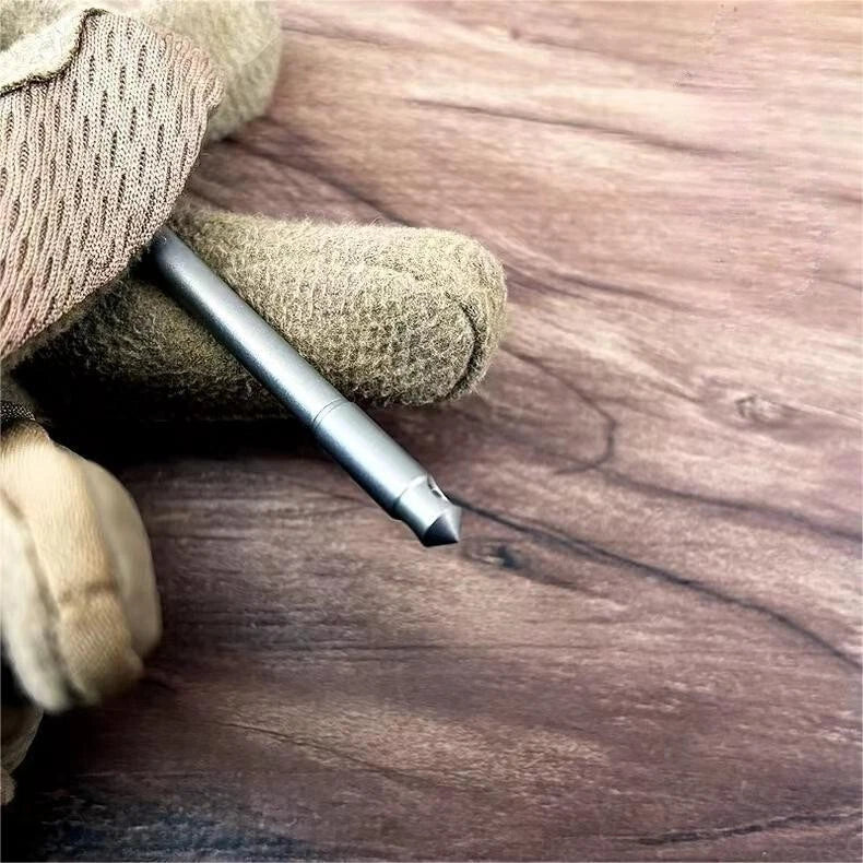 EDC 1PC Titanium Alloy Mini Ballpoint Pen Portable Keychain Outdoor Writing Pen 07FC0E-D4 - KOEEK