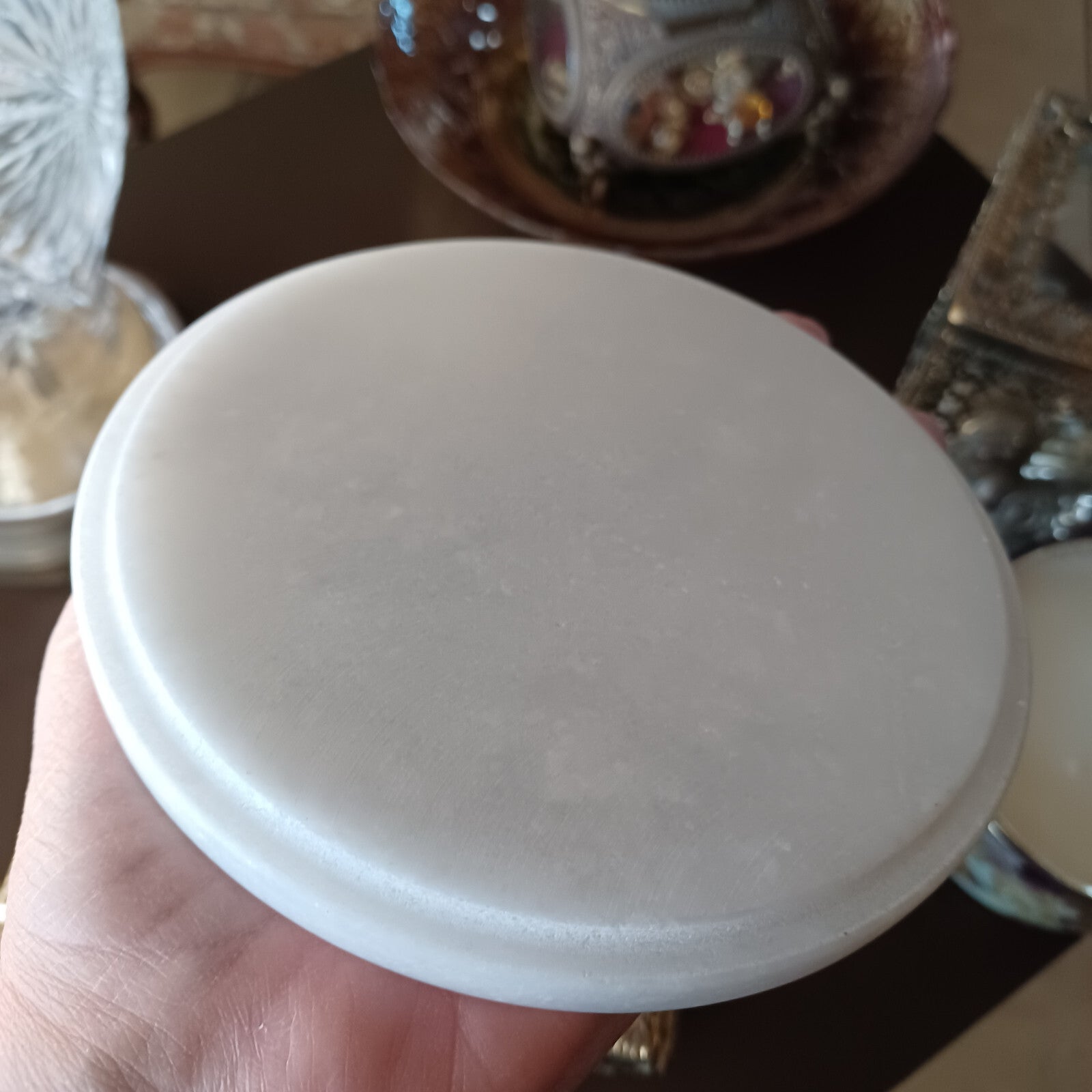 ANTHROPOLOGIE CANDLE ADA FLORAL SUEDED ROSE MERCURY GLASS CANDLE HUGE 23.03 OZ ANTHROPOLOGIE - KOEEK