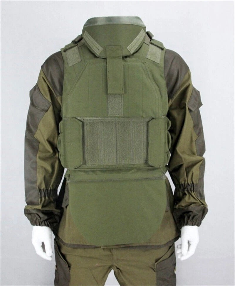 Tactical Vest Complete Plate Carrier Outdoor Protective Vest Equipment Army Fan 07FC0E-D4 - KOEEK