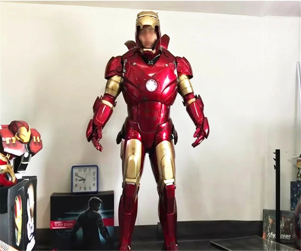 Iron Man Armor COS Wearable Suit EVA White Model Props  Suit Wearable Handmade 07FC0E-D4 - KOEEK