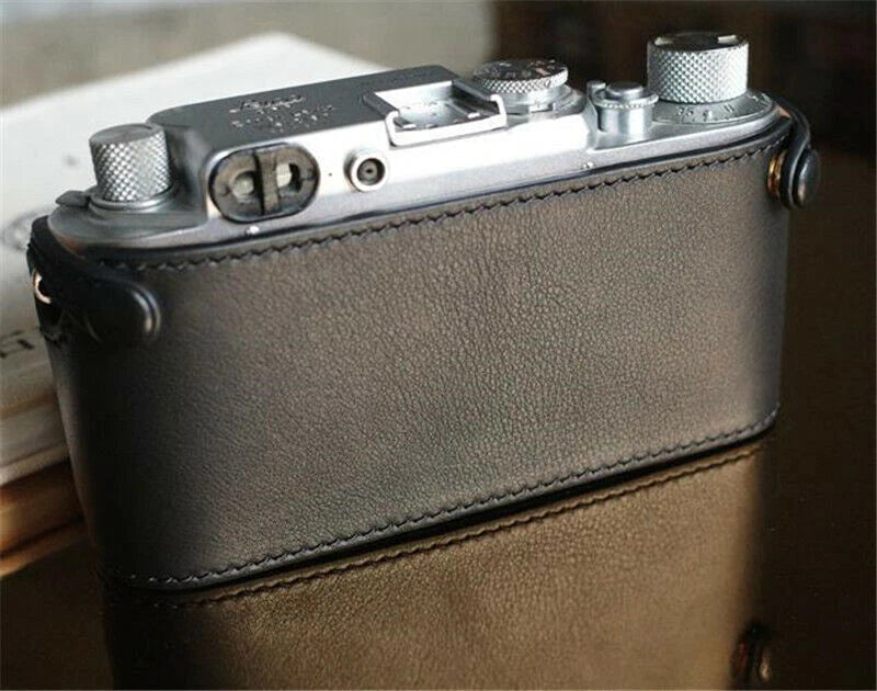 Camera Bag Protective Case  Leather Half Set For Leica IIIF 3F IIIC 3C 07FC0E-D4 - KOEEK