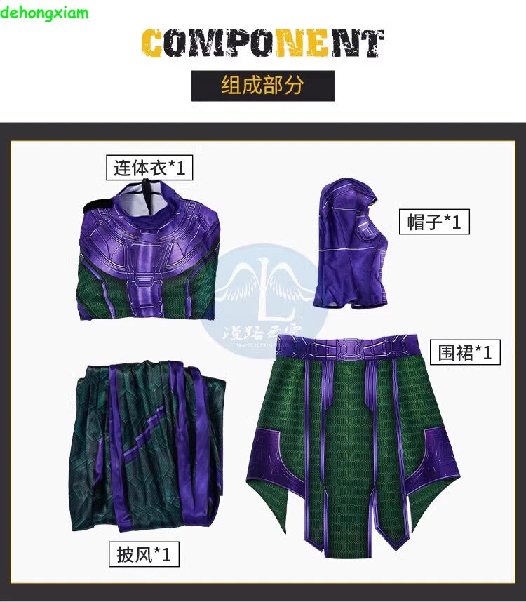 Ant-Man 3 Kang the Conqueror Men Costume Cosplay Bodysuit Cloak Outfit Halloween 07FC0E-D4 - KOEEK