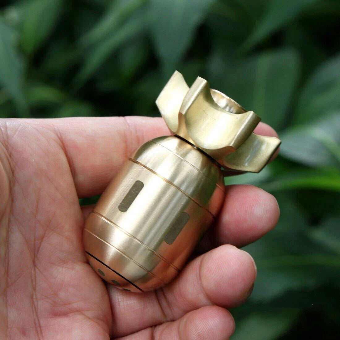 Brass Finger Spinner Hand Fidget Spinners Roler Haptic Bomb Home Decor Desk Toy 07FC0E-D4 - KOEEK