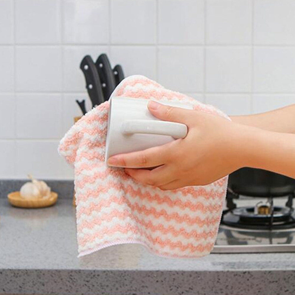 new  6 Pcs Kitchen Scrubber Absorbent Dish Towels Cleaning Cloth koeek - KOEEK