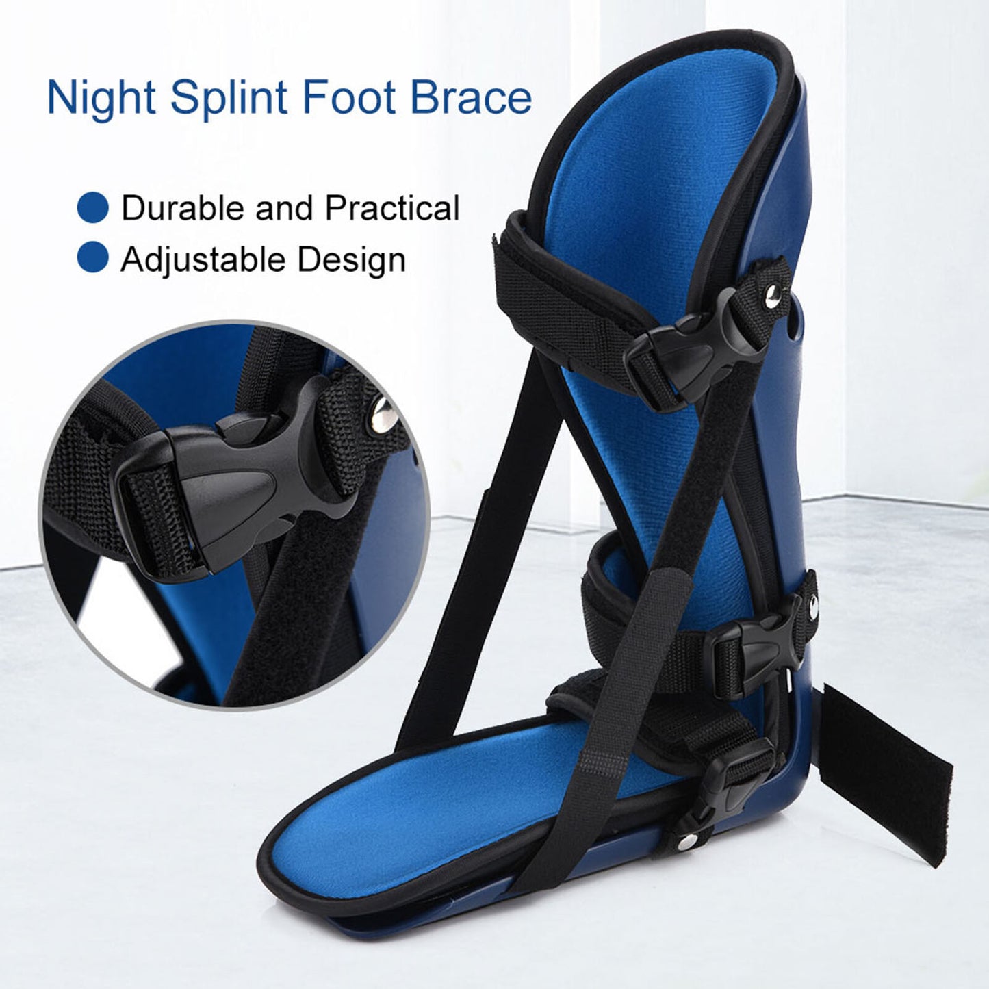 new Night Splint Drop Orthosis Varus Valgus Ankle Sprain Fixation Brace M HGF koeek - KOEEK