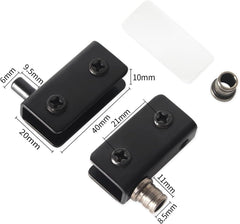 new TamBee Glass Door Pivot Hinge 4 PCS for 5-8mm Black Shower Hinges TAMBEE - KOEEK