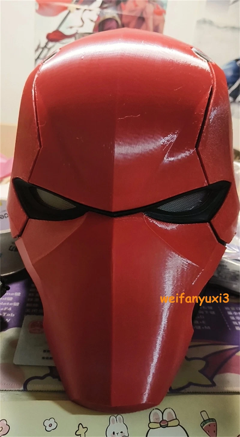 Customize Red Hood Batman Helmet 3D Printed Full Face Mask Handmade Cosplay Prop HANDMADE - KOEEK