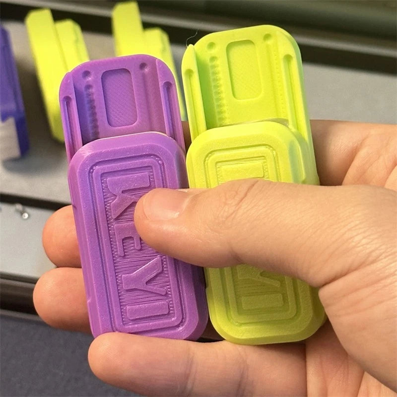 EDC Fidget Slider Novel Vibrating Stylish Plastic Mechanical Push Fidget Toys 07FC0E-D4 - KOEEK